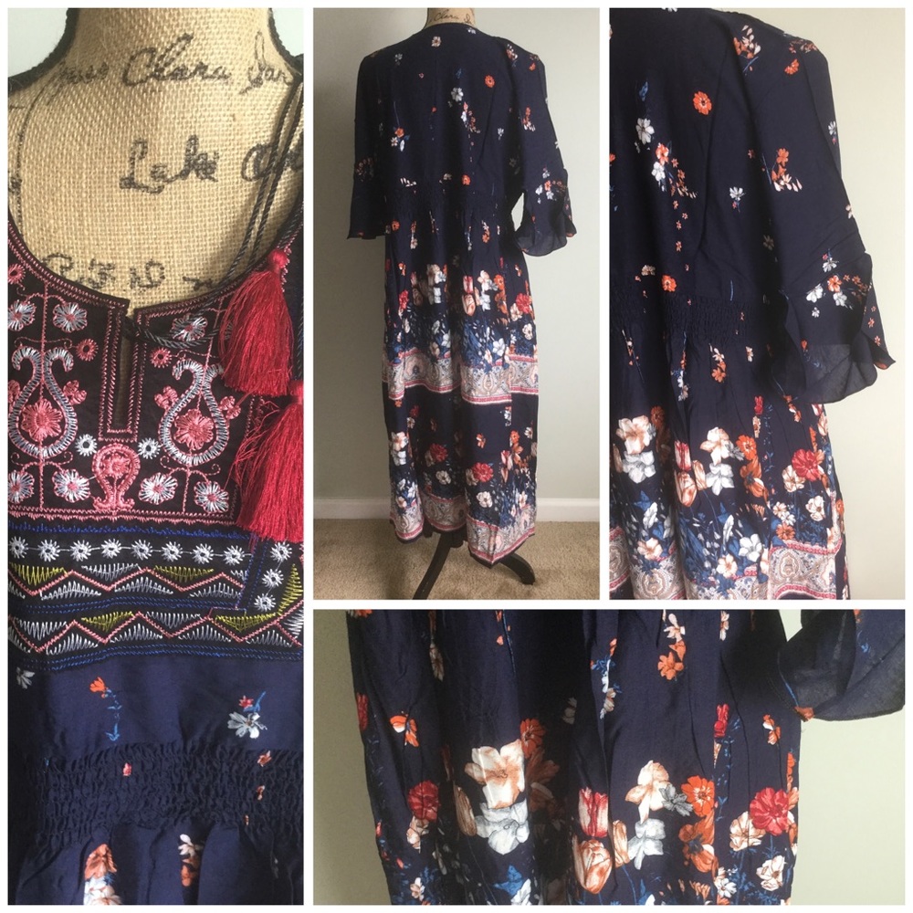 Boho Hippie Maxi Dress-2xl